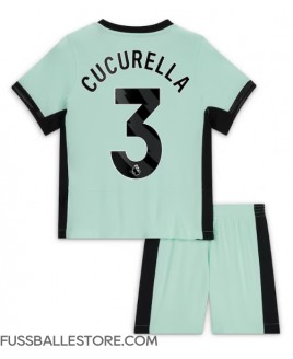 Günstige Chelsea Marc Cucurella #3 3rd trikot Kinder 2023-24 Kurzarm (+ Kurze Hosen)